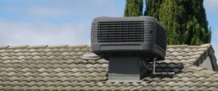 Evap Airconditionin System on a Tile Roof